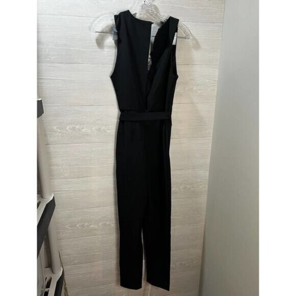 DO + BE - Lace Wrap V-Neck Jumpsuit‎ Small - Picture 3 of 7